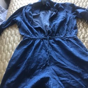 Denim romper